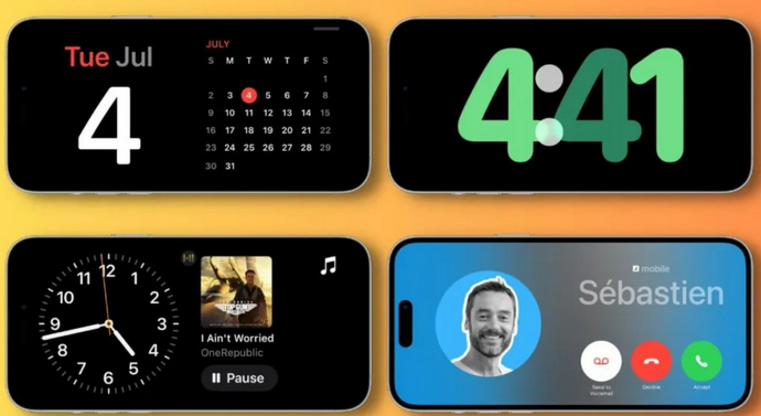 保康苹果手机维修分享iOS17横屏充电待机显示有什么好处 