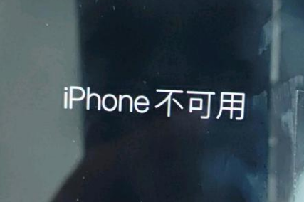 保康苹果服务网点分享锁屏界面显示“iPhone 不可用”如何解决 