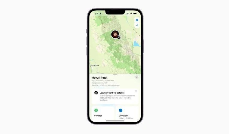 保康苹果14维修分享iPhone14系列中 FindMy功能通过卫星分享位置方法教程 